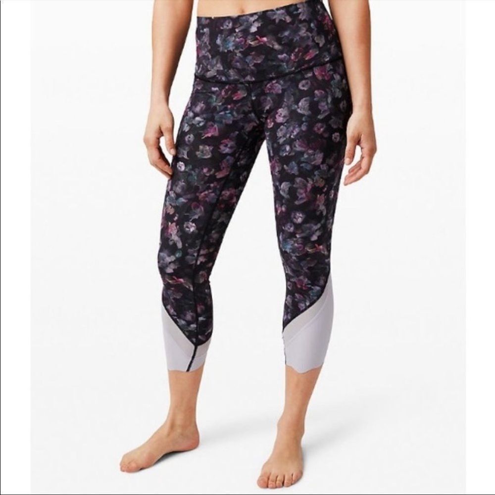 Lululemon‎ Wunder Under Crop Activate Floral Multi